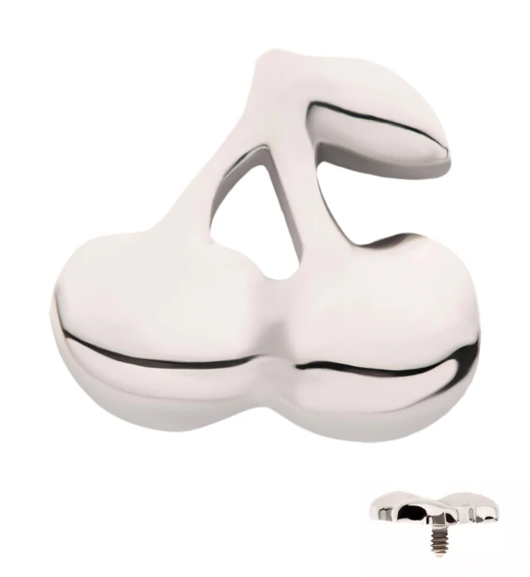 Cherries Internally Threaded Titanium Top - Mrs Treak