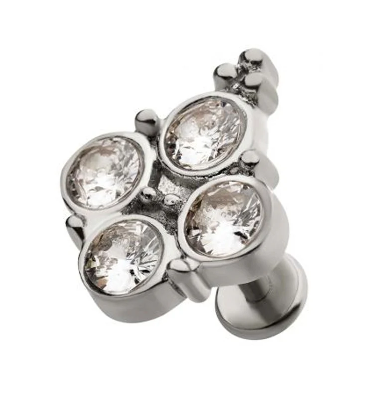 18G Union CZ Labret - Mrs Treak