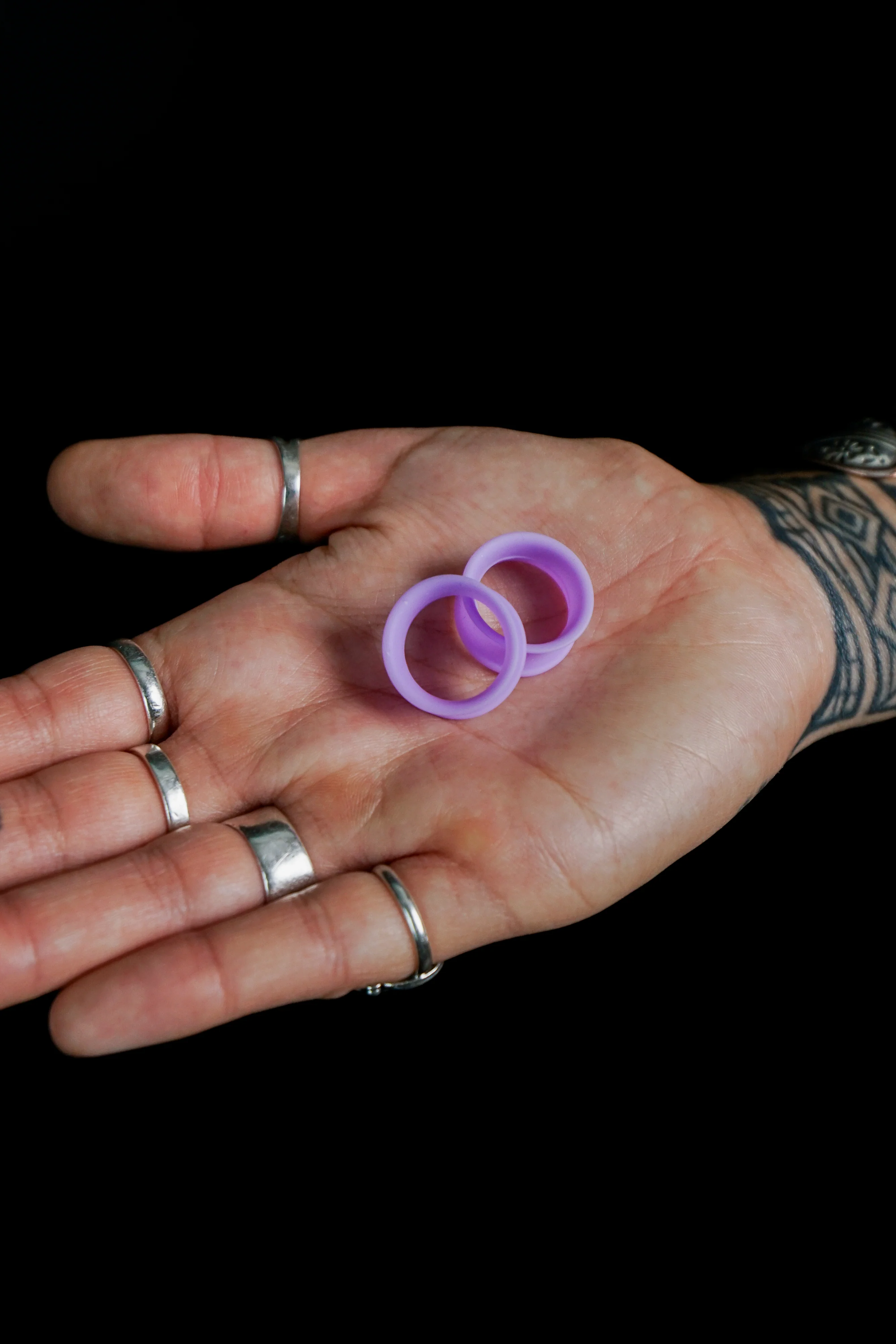 Lavender Purple Matte Silicone Ear Skins - Mrs Treak