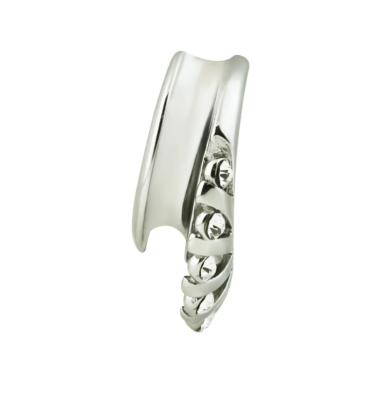 Vane Clear CZ Stainless Steel Saddles - Mrs Treak