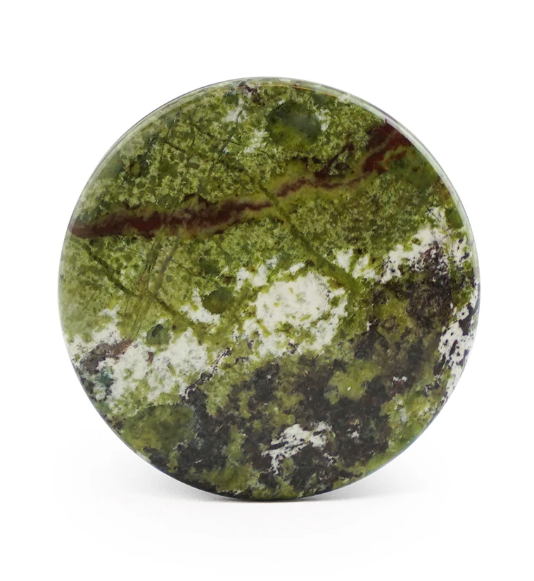 Dragons Blood Jasper Stone Plugs - Mrs Treak