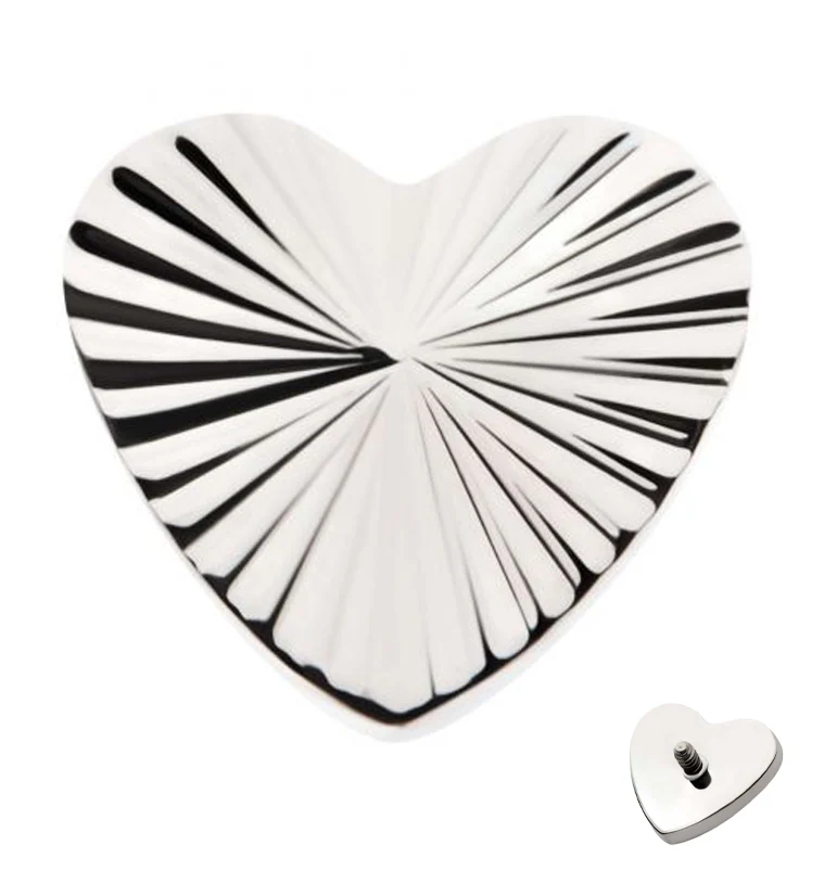 Score Heart Internally Threaded Top - Mrs Treak