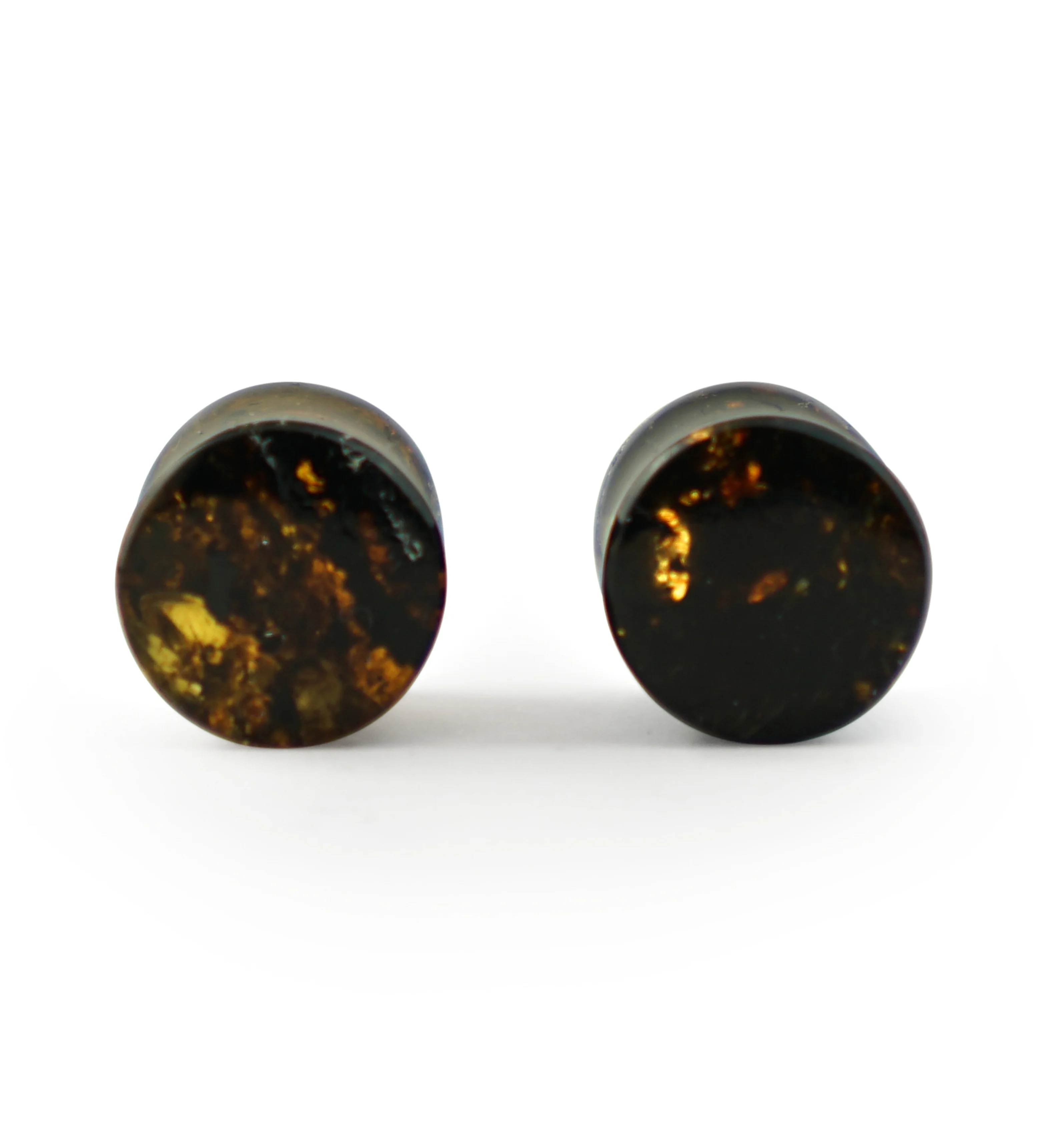 Chiapas Amber Plugs 00G (10mm) - Version 5 (Rough Edges) - Mrs Treak