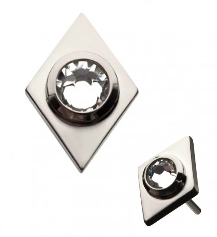 Rhombus Titanium Threadless Top - Mrs Treak