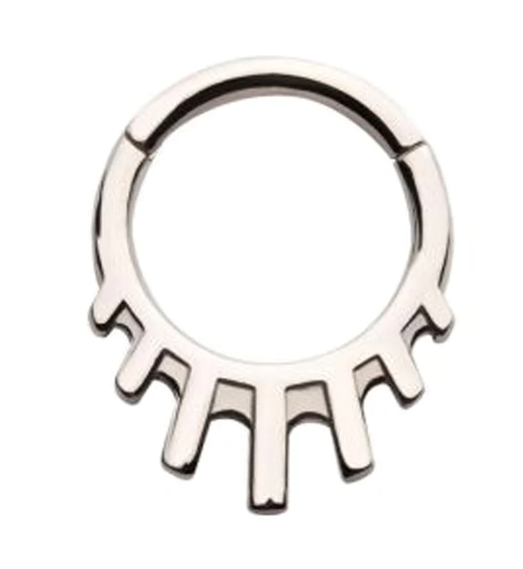 Drop Bars Hinged Segment Ring - Mrs Treak