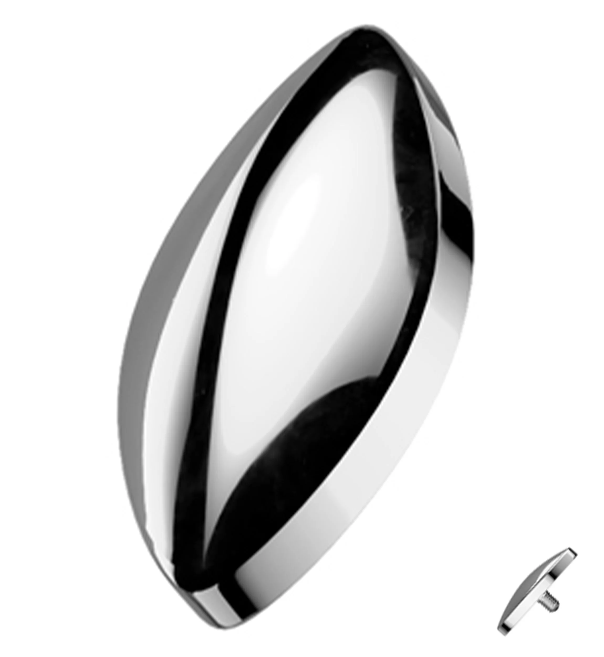 Marquise Titanium Internally Threaded Top - Mrs Treak